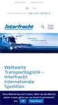 Mobile Screenshot of interfracht.de